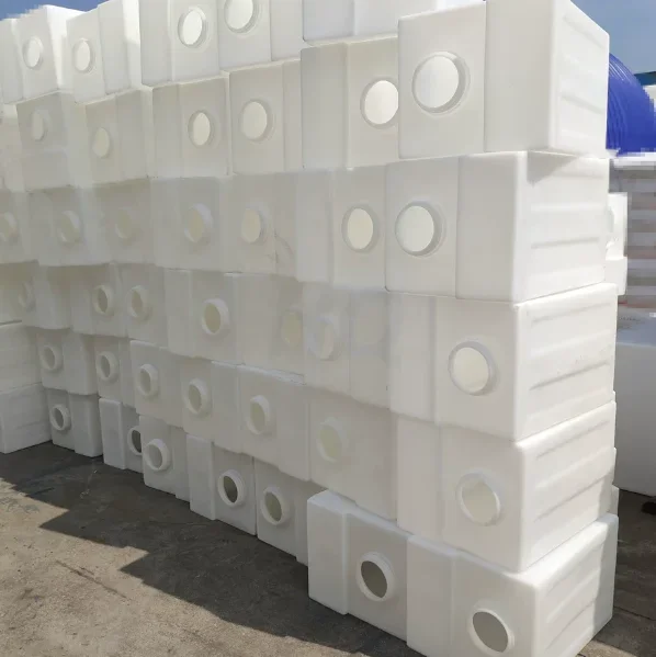 KC-200L Plastic Water Tank, Rotomolded Square Bucket, Mechanical Equipment Liquid Storage Tank, Beef Tendon White PE Bucket