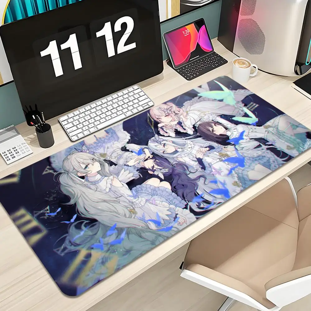 Shiraishi An Shinonome Akito Project Sekai Mouse Pad Keyboard Mousepad lauge 1200X600 mm Desk Mat PC Gamer Home Table pad