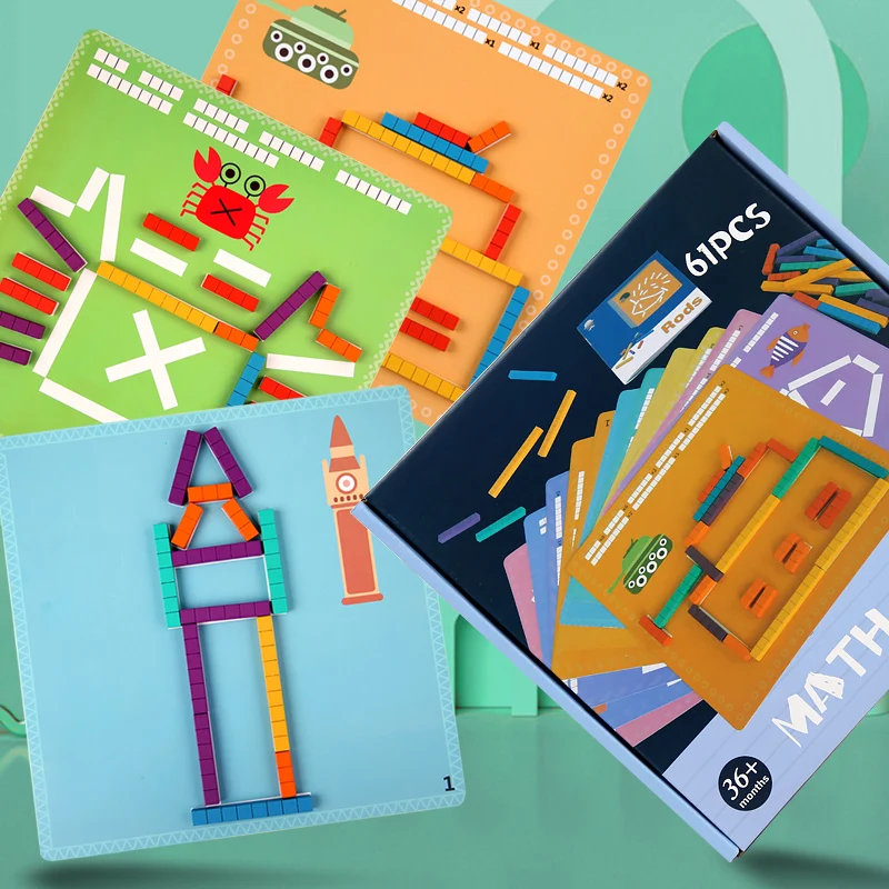Wooden Arithmetic Matching Puzzle Block Mathematics Logical Thinking Observation Imagination Children Early Educational Toys DDJ