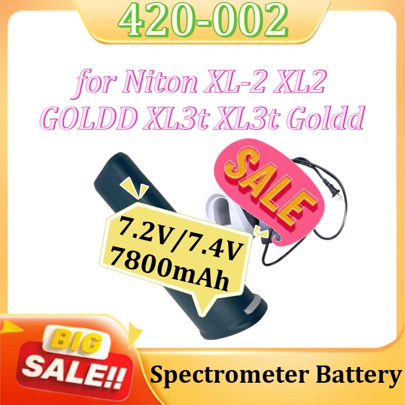 

Spectrometer Battery for Niton XL-2 XL2 GOLDD XL3t XL3t Goldd 420-002 7.2V/7.4V 7800mAh Battery