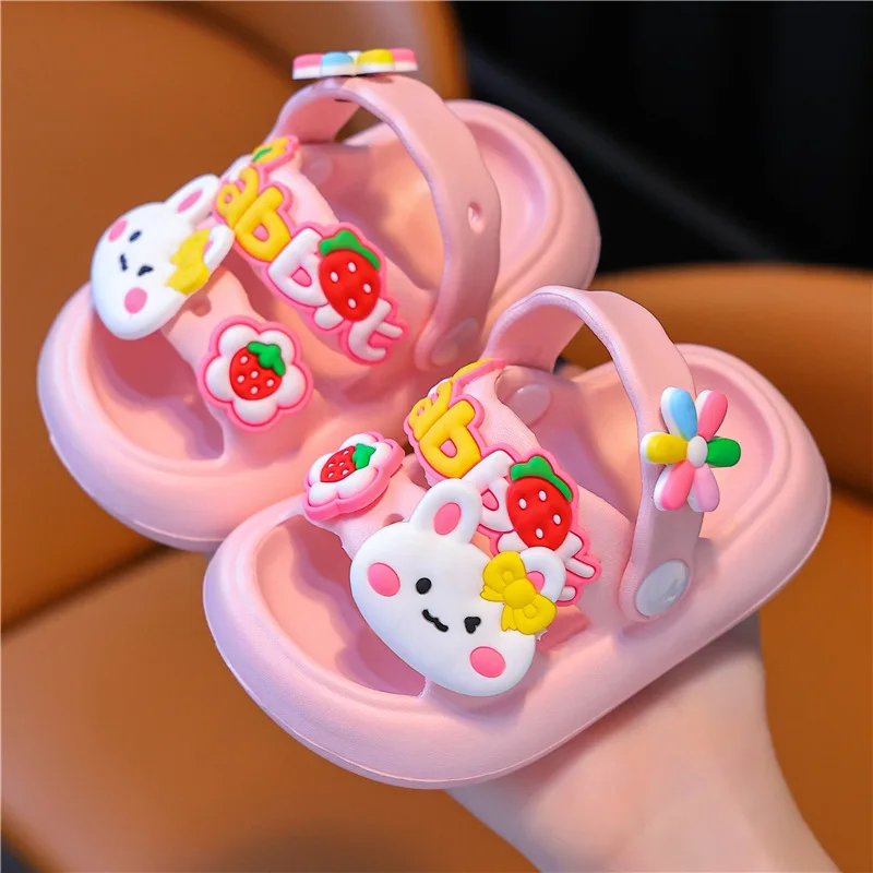 Children\'s Sandals and Slippers for Girls in Summer Cartoon Cute Shower Wearing EVA  Kids Shoes Boys