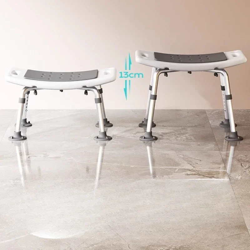 Foot Stool With Wheels Bathroom Foldable Chairs Chair Folding Steel Adult Shower Chair For Adults High Kitchen Stools & Ottomans