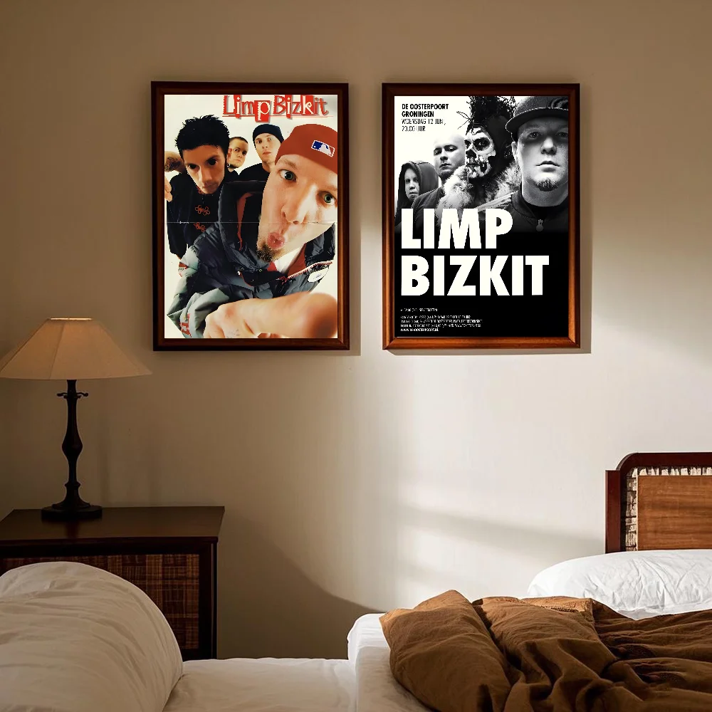 L-Limp Band Bizkit Poster HD Seni Dinding Lengket Tahan Air Rumah Ruang Tamu Kamar Tidur Bar Dekorasi Estetika