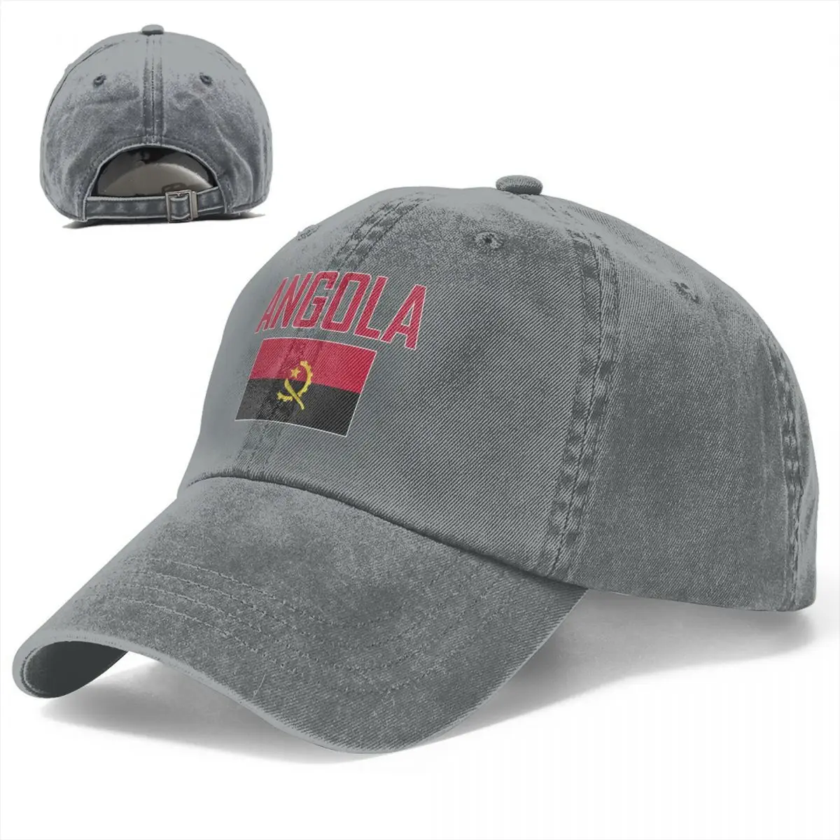 Flag of ANGOLA Baseball Caps Unisex Soft Casquette Cap Fashion Denim Hat Vintage Adjustable Dad Hat