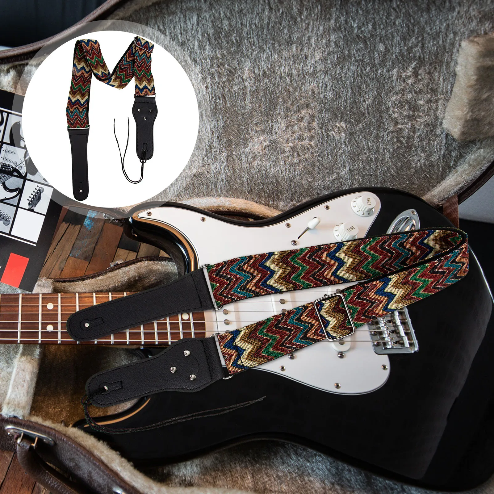 

Guitar Decorative Belt Strap Electric Accessories Straps Comfortable Folk Travel