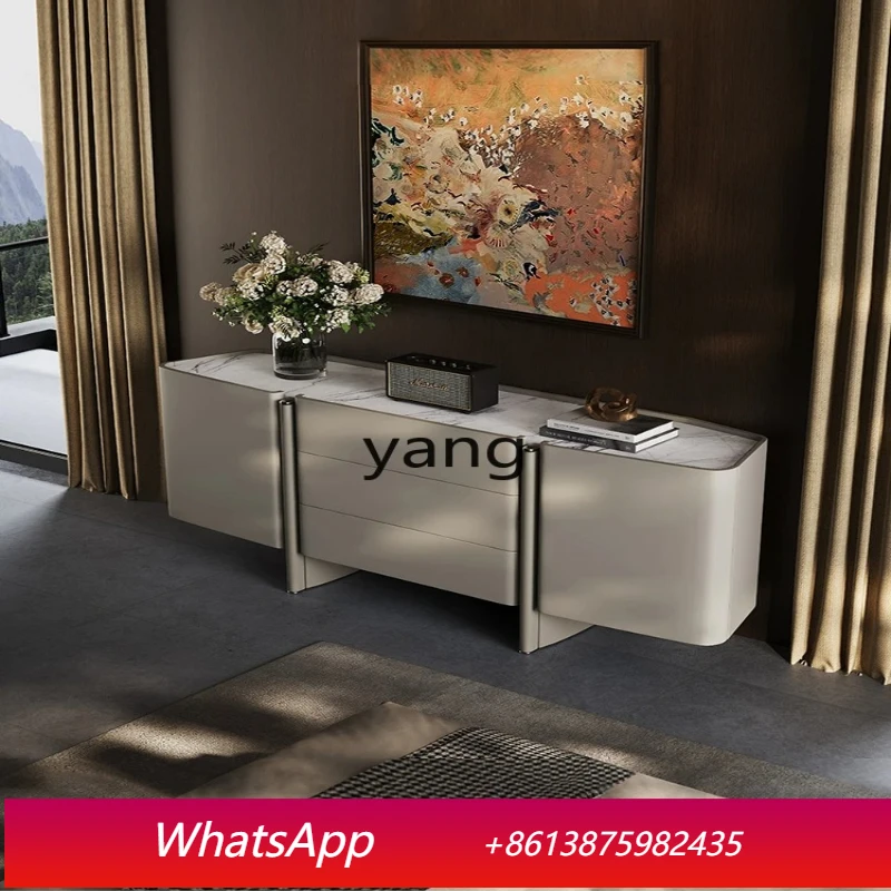 

LHX Italian minimalist chest cabinet bedroom modern minimalist light luxury storage wall storage cabinet