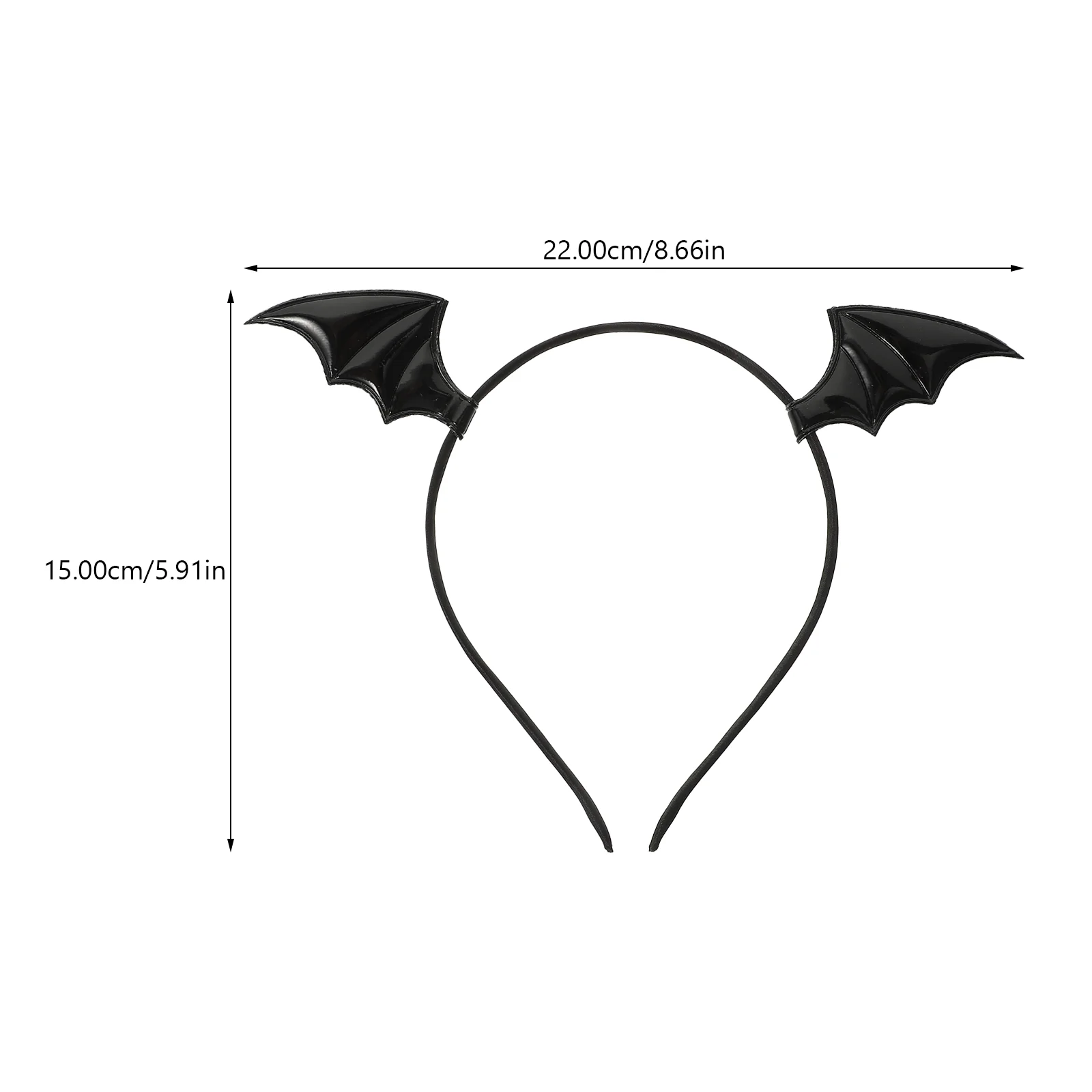 Bat Headband Hair Clip Halloween Themed Kit Wings with Clips Women Party Headbands Fabric Decor