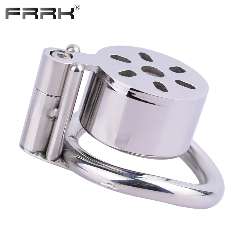 FRRK Wrapped Chastity Cage Device Prevent Escape Cocklock Toys Sex Shop Stainless Steel Urethral Penis Rings Adults Products