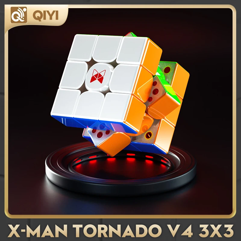 [CubeFun] QiYi XMD Tornado V4 3x3 Flagship Version Magnetic Magic Speed Cube QiYi XMD Tornado V4M Pioneer Version Puzzle Toys