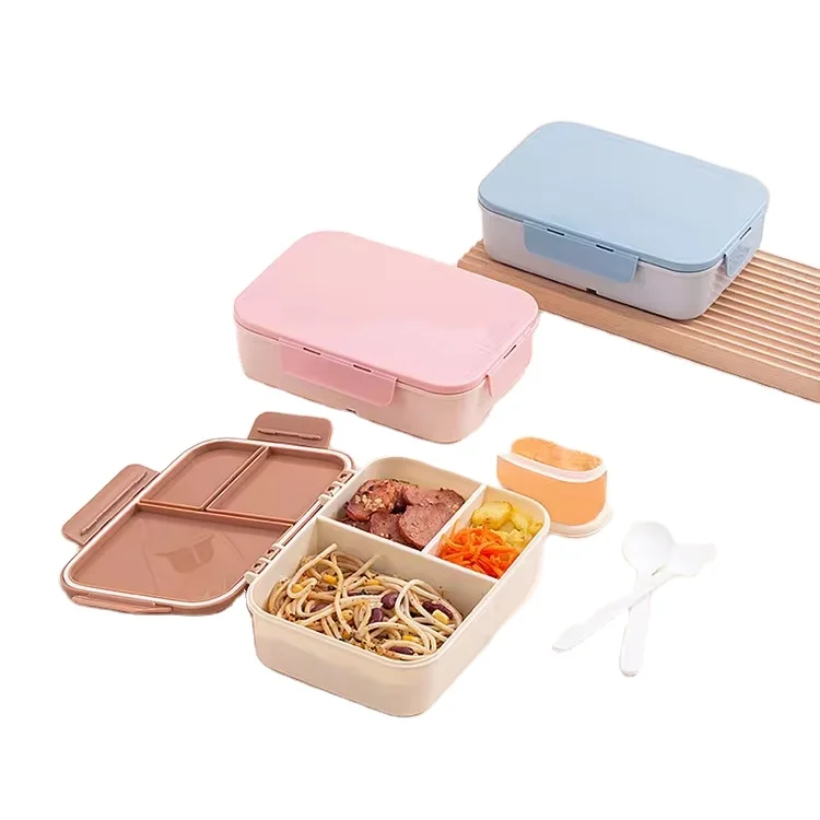 

20 Years Manufacturer PP Plastic BPA free Leakproof Thermal Food Jar 3 compartment Children Kids Bento Lunch box