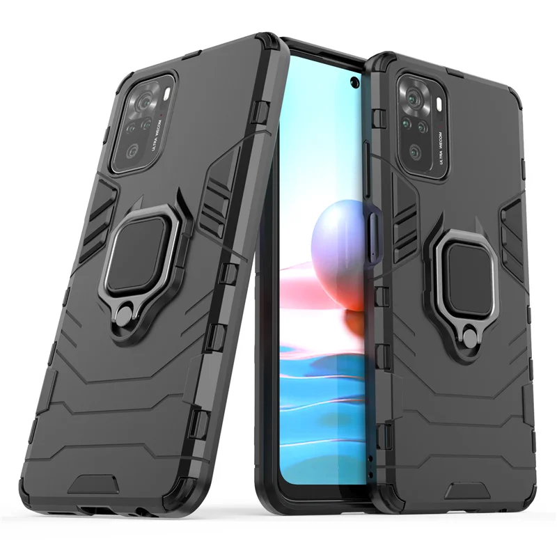 Per Cover Xiaomi Poco M5S custodia per Poco M5S Capas Cover posteriore magnetica in metallo per Poco M5S M5 M4 Redmi Note 10 S Pro Fundas