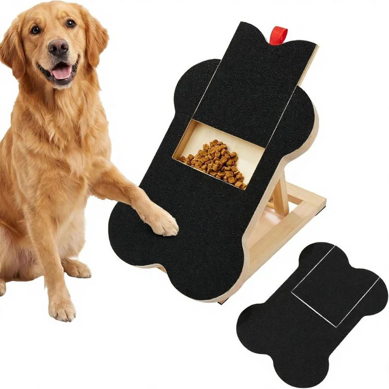 Suction Cup Dog Tug Toy - Деревянная когтеточка для собак с встроенным