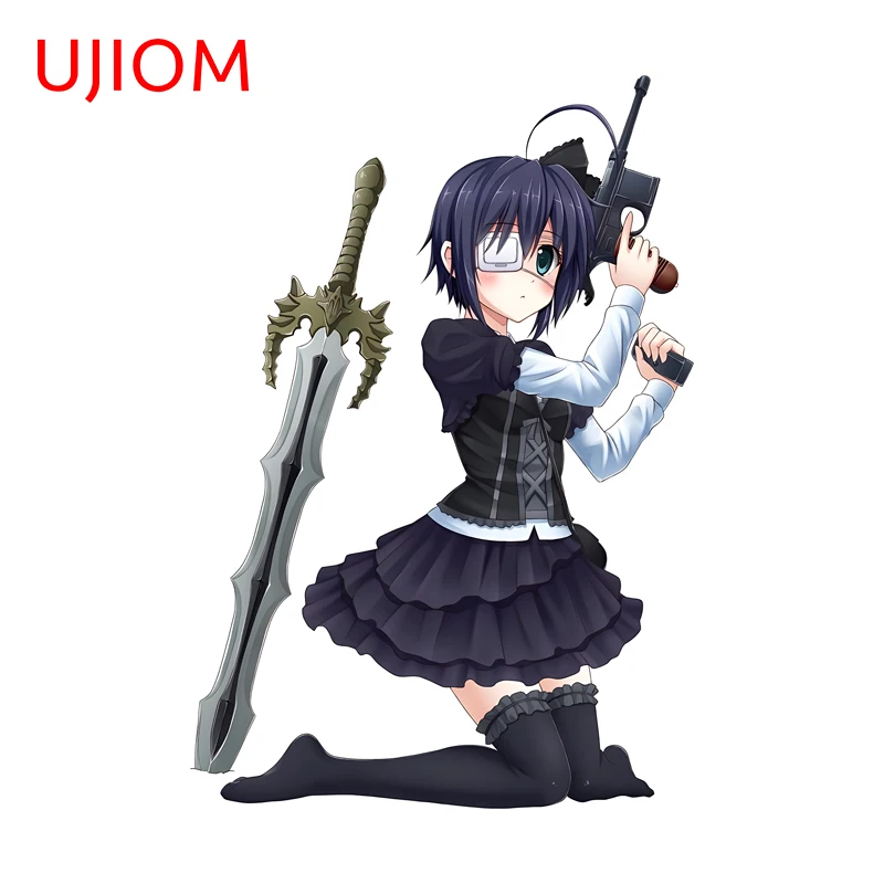 UJIOM Takanashi Rikka Lovely Cool Graphics Wall Sticker Delicate Enchanting Customizable Decal Suitable For Art DIY Home Decor