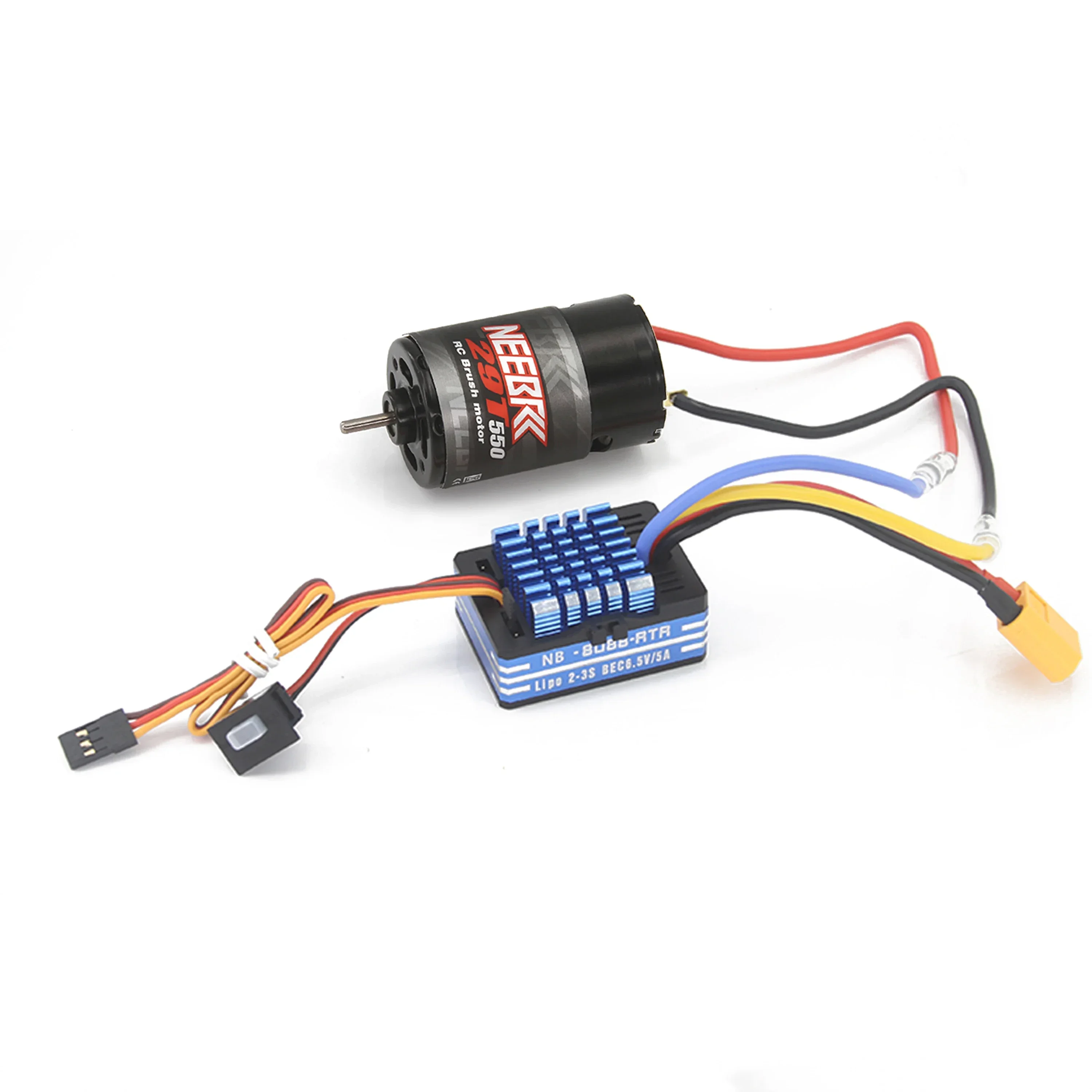 NEEBRC 550 Waterproof Brushed Motor 60/80A ESC for 1/10 RC Crawler Wltoys Axial Kypsho HSP SCX10 AXI03007 JL 90046 TRX4 TRX6 Car