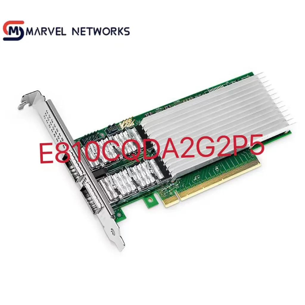 

100% Original E810CQDA2G2P5 100GB Dual-Port PCI Express 4.0 x16 Ethernet Network Adapter