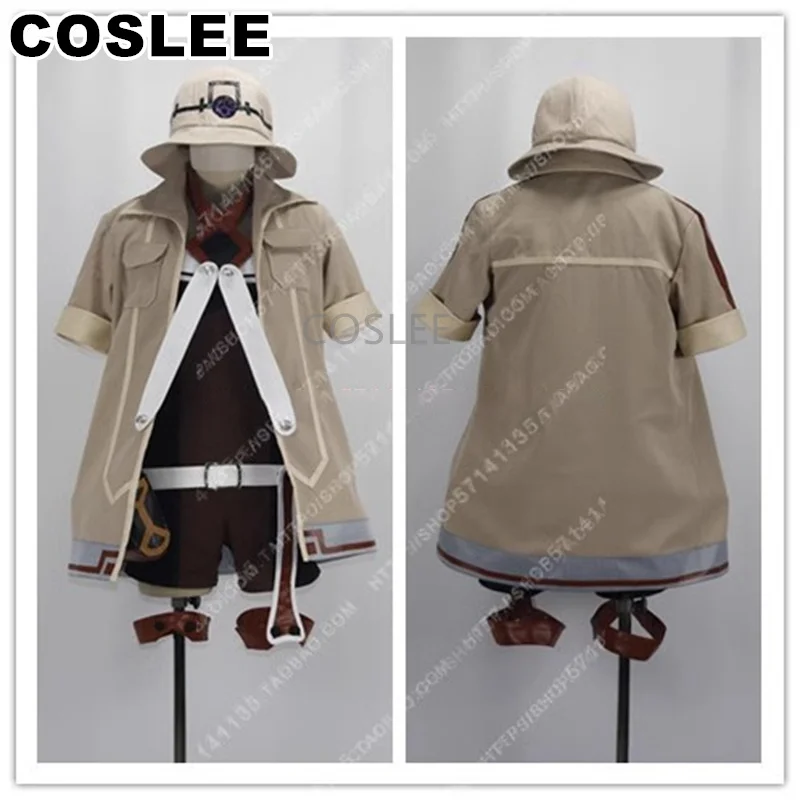 COSLEE MADE IN ABYSS Riko Cosplay Costume Jumpsuit+Coat+Hat+Belt Halloween Party Outfit For Women Men New