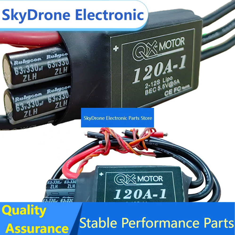 SkyDElHigh Voltage 120A 120A-1 ESC 2~12s With 5.5v/5a BEC For 80mm 90mm EDF