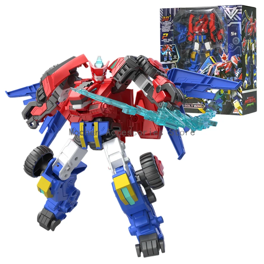 Quantum Heroes Dinoster 2-IN-1 Stego Blast Wing Transfrom Robot Autobot OOrnaments Action Figure Anime Deformation Kid Toys Gift