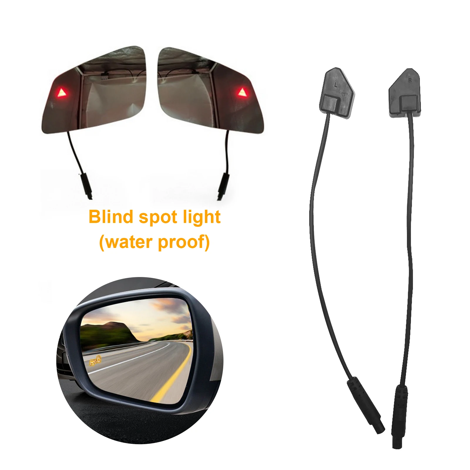 BSD Car Blind Spot Monitoring System Warning Alarm Safety Driving Assist Lane Changing Tool Blind Radar Detection Lamp