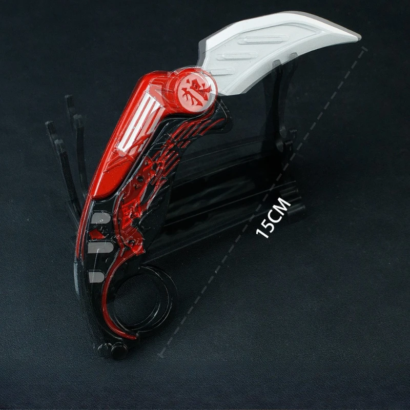 15 سنتيمتر/5.91in الجزرة أنيمي للطي مخلب سكين الانحناء سبيكة الحرفية المعادن الدعامة نموذج مجموعات اليدوية الحلي شاشة لسطح المكتب #3