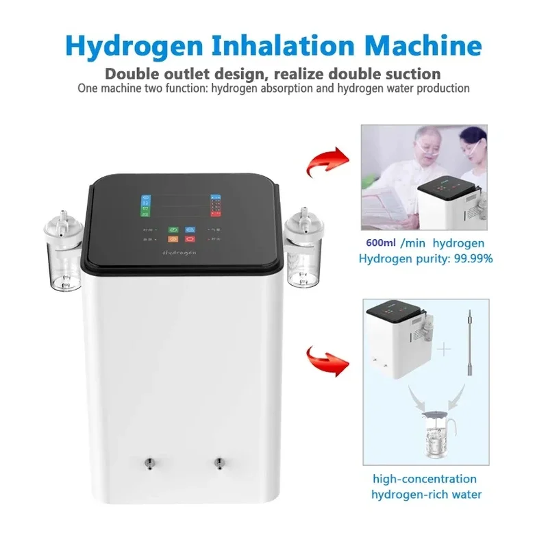 600 ml/Min Hydrogen Generator with Purity SPE/PEM Low Noise Hydrogen Water Purifier Ionizer