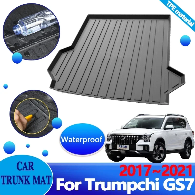 

Car Trunk Floor Mats for GAC GS7 Accessories Trumpchi GS8S 2017~2021 Waterproof Carpet Protector Luggage Upholstered Storage Pad