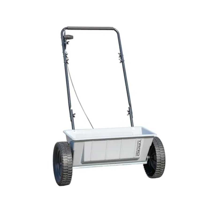 

Разбрасыватель Yard Commander 60 LB с ручным управлением, регулируемой скоростью подачи и композитным бункером для удобрений и семян трав