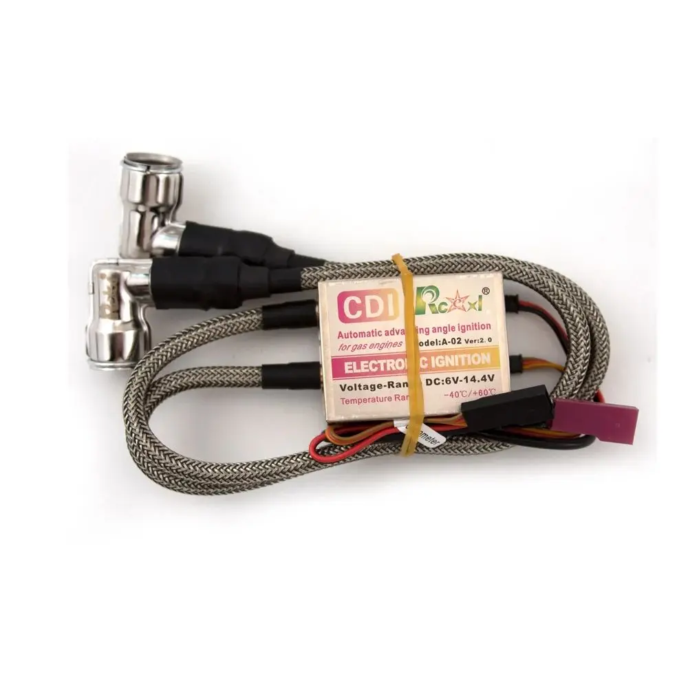 Rcexl Single/ Twin Ignition System CDI NGK CM6-10mm 90/120/180 Degrees  Cap with Hall Sensor for RC Airplane Engine