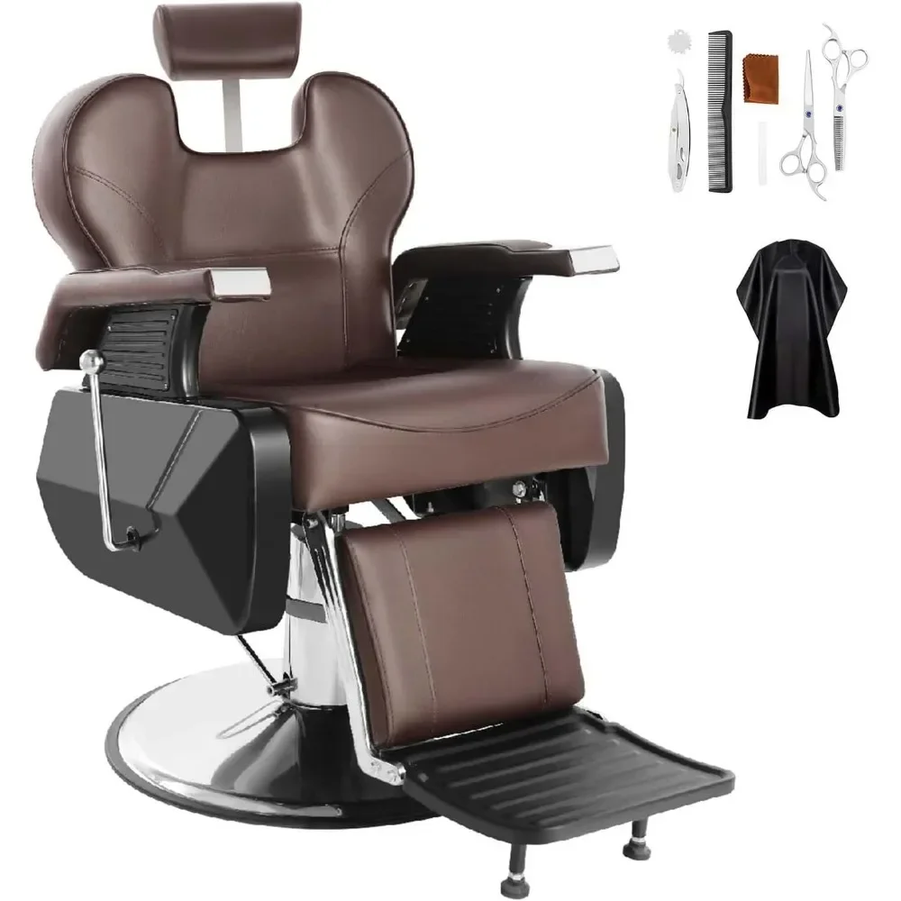 

Salon Chair Barber Chair Hydraulic Styling for Hair Salon 360 Degrees Rolling Hydraulic Hair All Purpose Salon Furniture