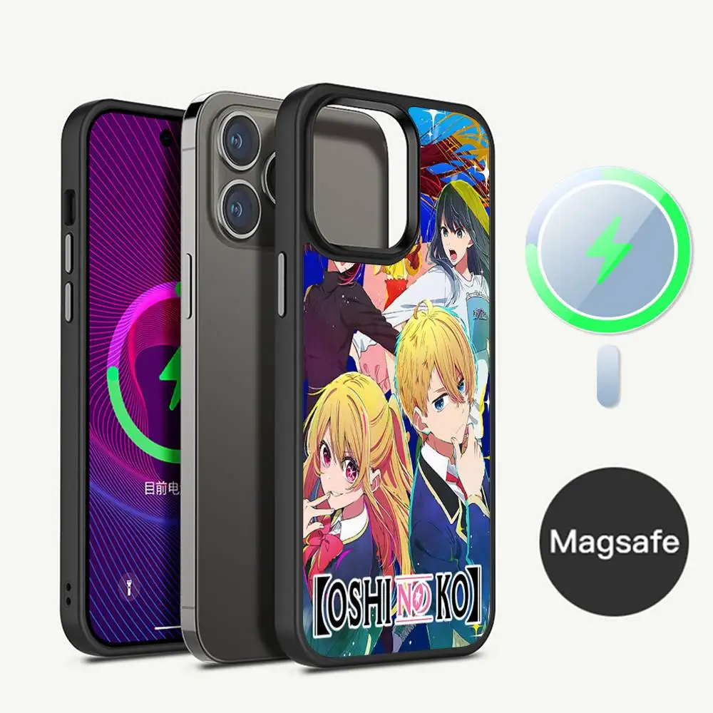 Anime Oshi No Ko Phone Case Magsafe Magnetic Wireless For IPhone 16 15 14 13 12 11 17 Pro Max Plus Phone Case