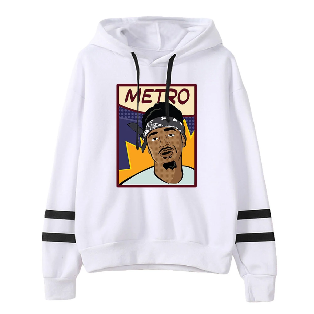 Metro Boomin Hoodie Unisex Pocketless Parallel Bars Mouw Sweatshirts Dames Heren Capuchon Casual Stijl Kleding