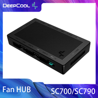 DeepCool Fan HUB PWM 5V 3pin ARGB Magnetic Attraction Fan HUB Splitter SATA Power Control Connect Motherboard