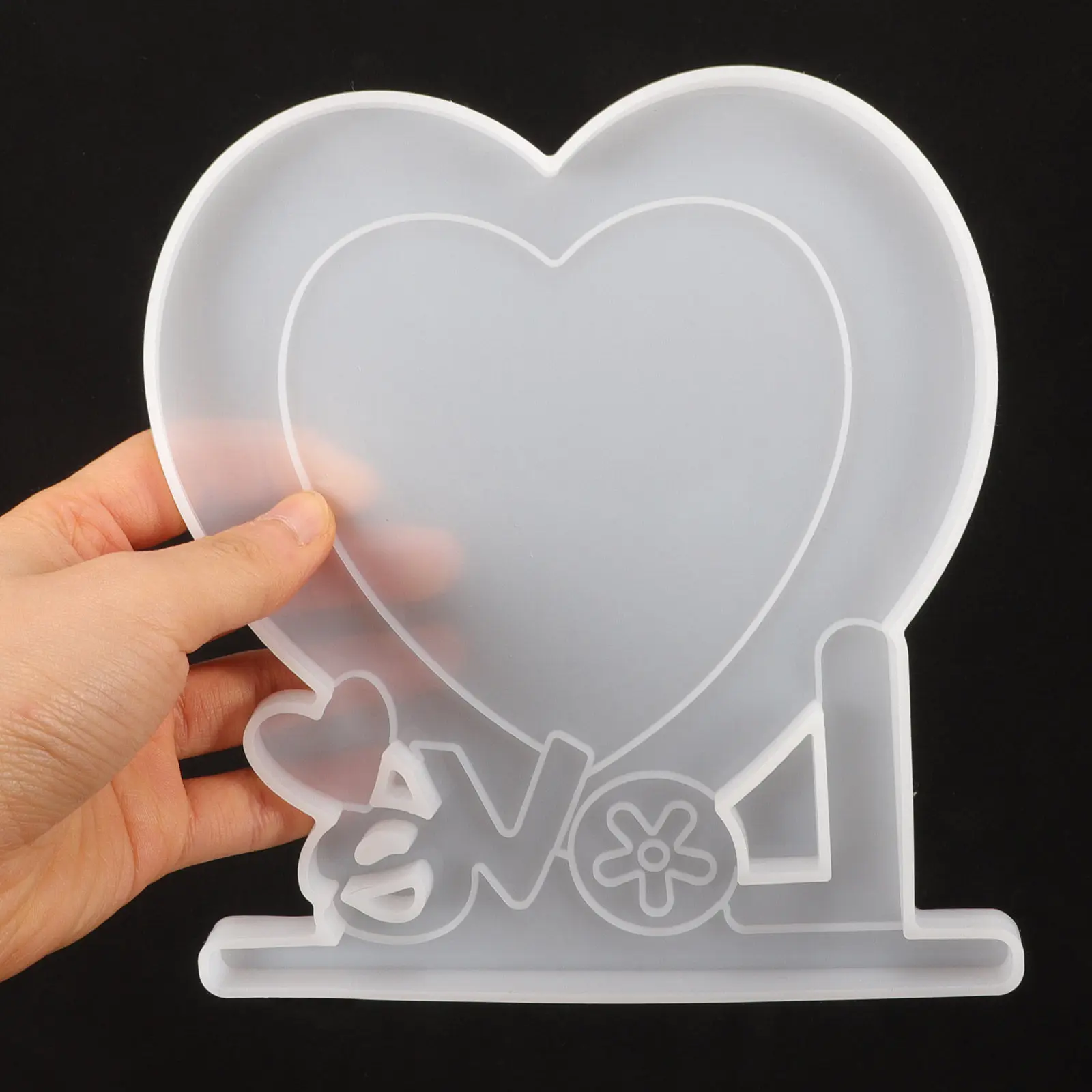 

Набор силиконовых форм для фоторамок в форме сердца, для самостоятельного изготовления фоторамок из смолы, для творчества, силиконовые формы для рукоделия