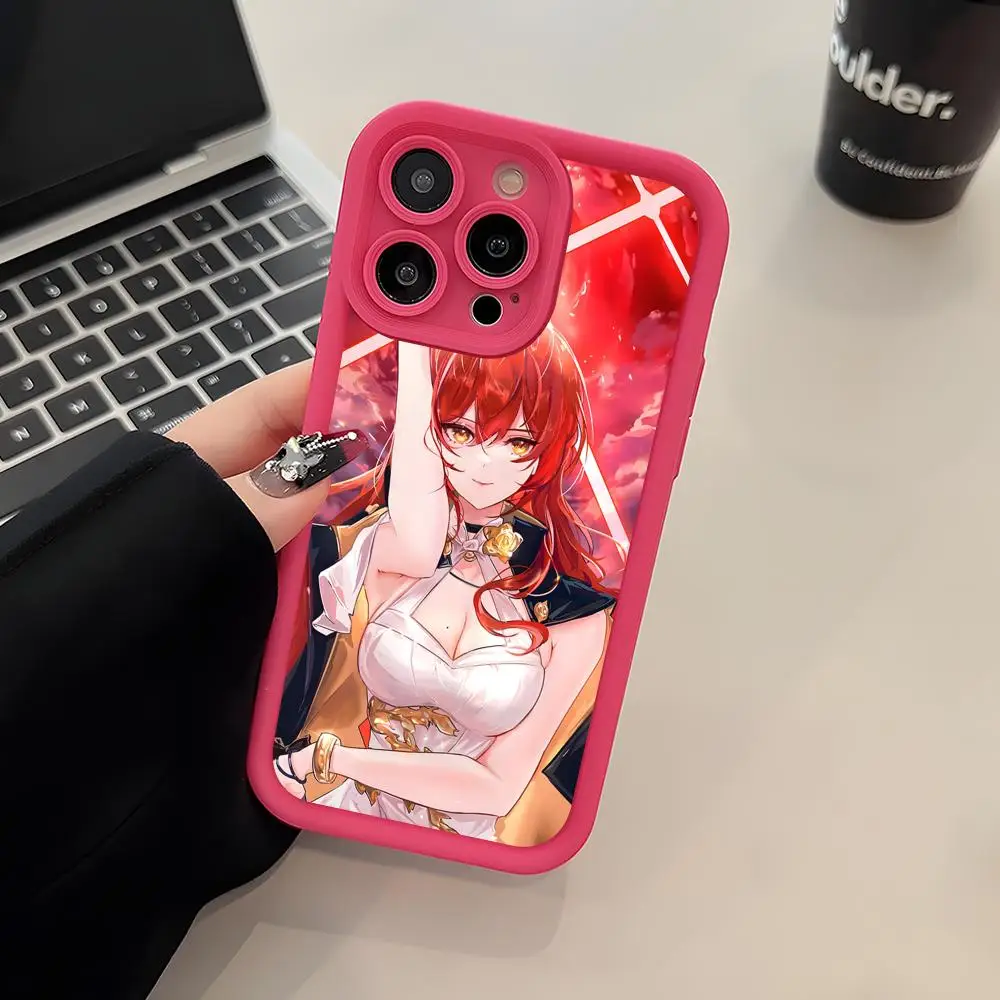 

Чехол HSR Himeko из утолщенного ТПУ для iPhone 17, 16, 15, 14, 13, 12, 11 Air Pro Max Plus, цветной