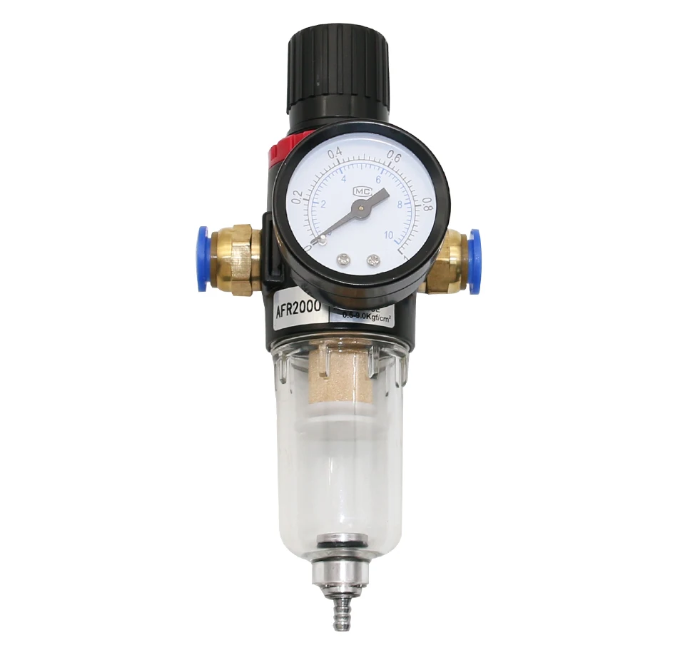 AFR-2000 Pneumatischer Filter Luftaufbereitungseinheit Druckregler Kompressor Reduzierventil Öl Wasser Trennung AFR2000 Gauge – Detail 8