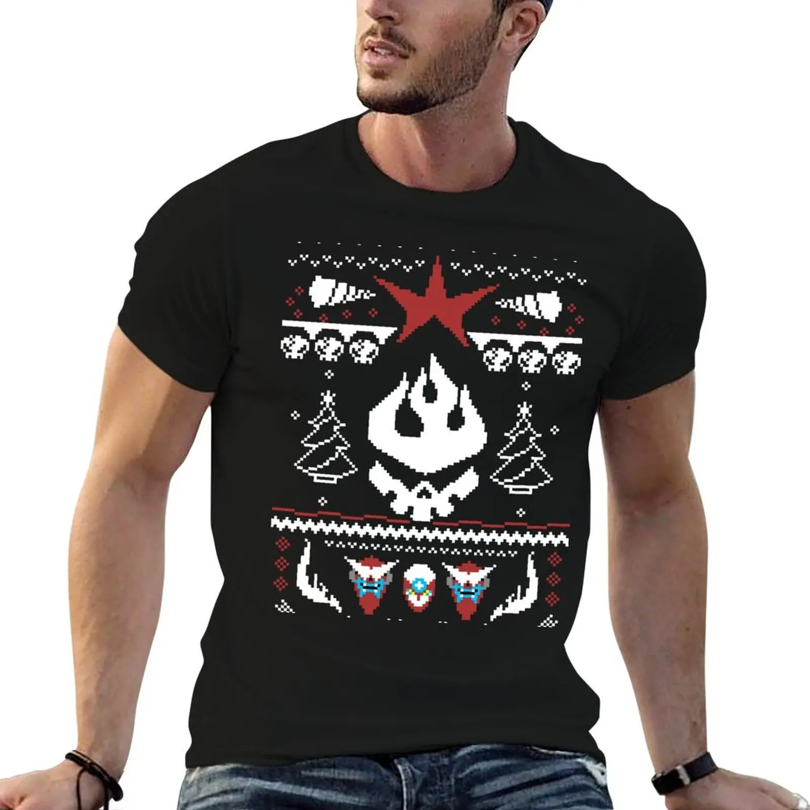 

An Ugly Gurren Lagann Christmas Sweater T-Shirt g man t shirts for men man graphic t shirt t shirts for man slim fit T-Shirt