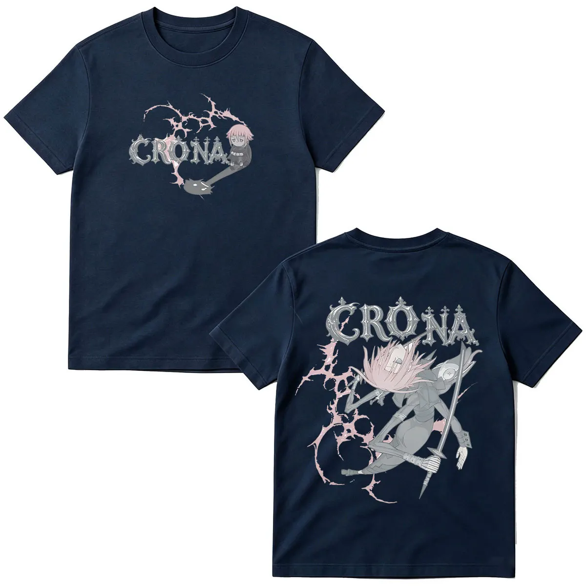 Japanese Anime Soul Eater Crona T Shirts Men's Women Clothing Fashion Oversized T-shirt 100% Cotton Casual Short Sleeve T-shirts