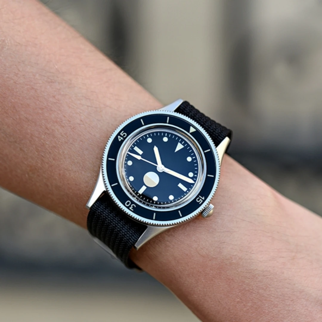 RDUNAE 2025 Neue mechanische Herrenuhr NH35A 40 mm leuchtendes Barracuda-Topfdeckelglas