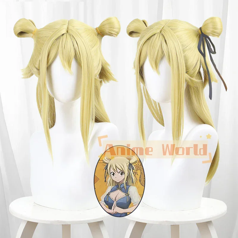 

Fairy Tail X Animega Люси Хартфилия Китайское платье Cheongsam Косплей Парик