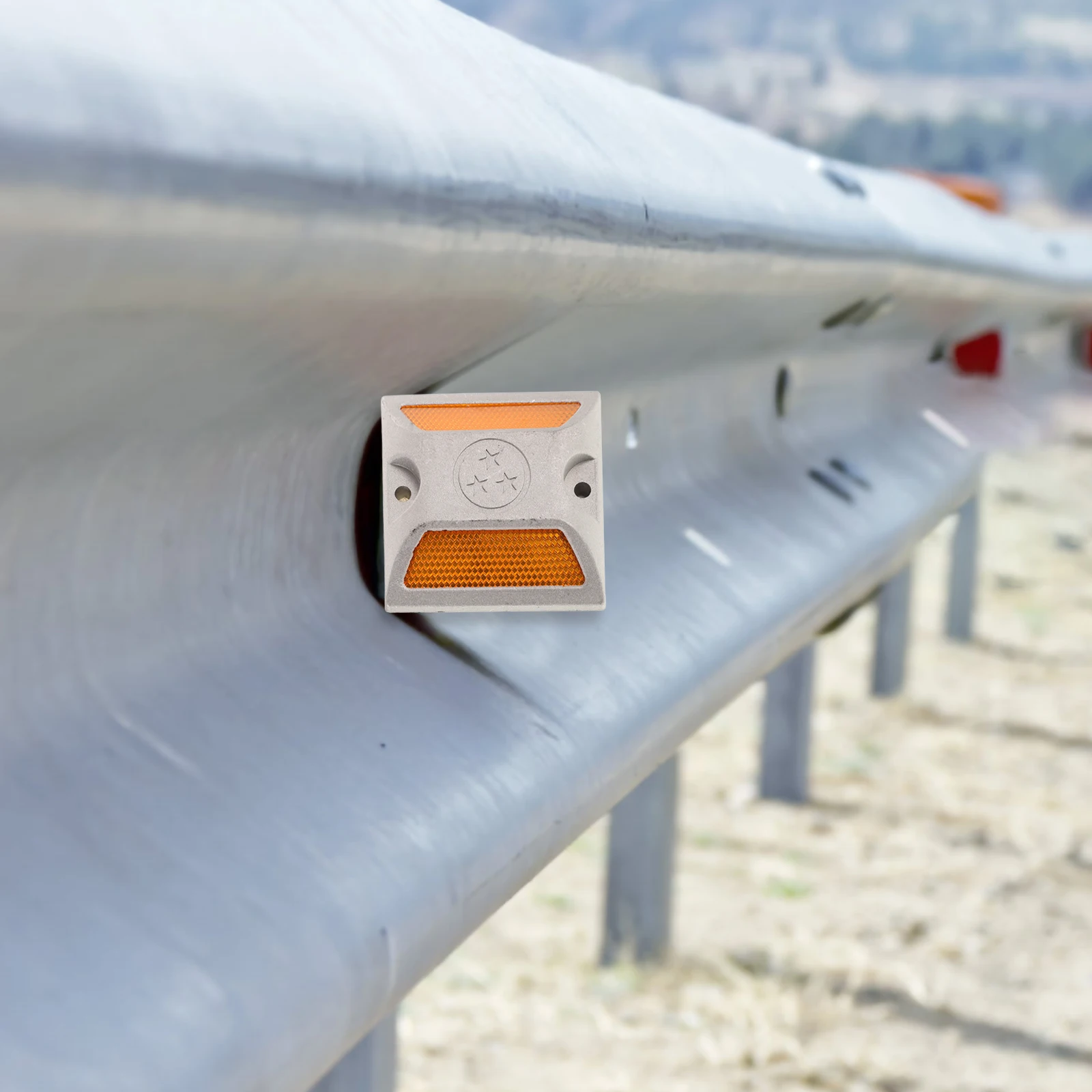 Road Marker Reliable Plastic Reflective Driveway Marker Night Visibility Road Studs Safety Guide Highway Reflectors