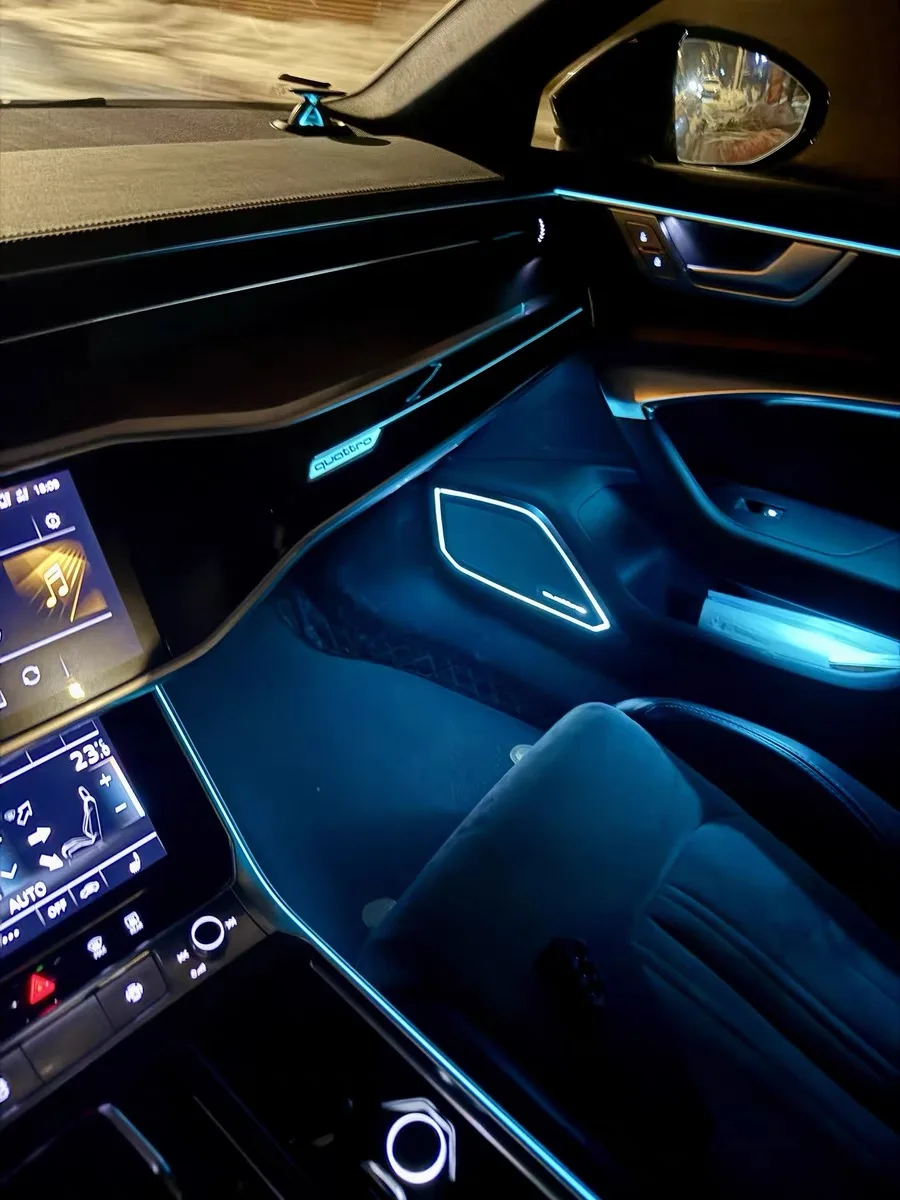 For 19-23 Audi A6 A7 C8 Car Ambient Light KitLED Interior Decorative Light Strip Symphony Car Ambient Light