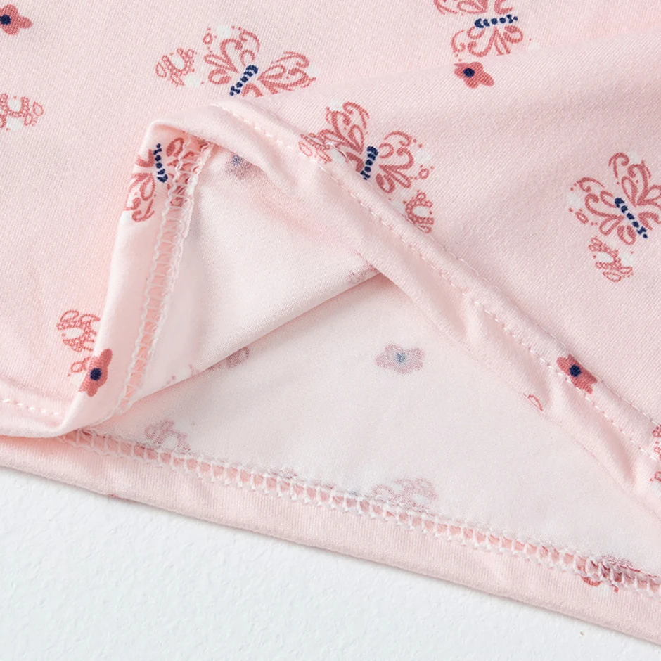 2-teiliges Herbst- und Winter-Mädchen-Set, süß und niedlich, langärmeliges Set, bequemes Unterhemd für Kinder, Hose mit elastischem Bund, Heimset – Detail 13