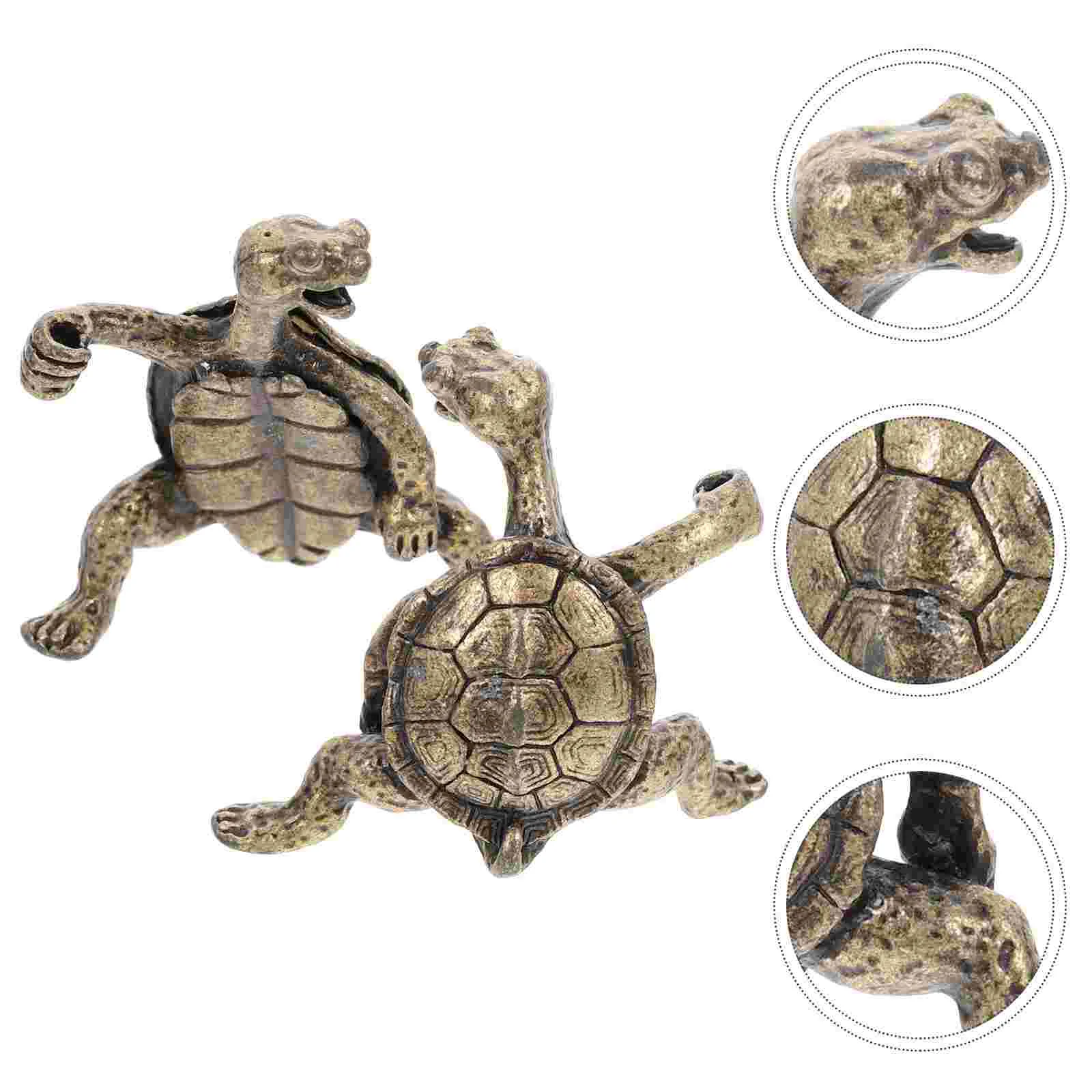 2 Pcs Incense Burner Rack for Sticks Animal Holder Turtle Statue Room Decors Holders Seat