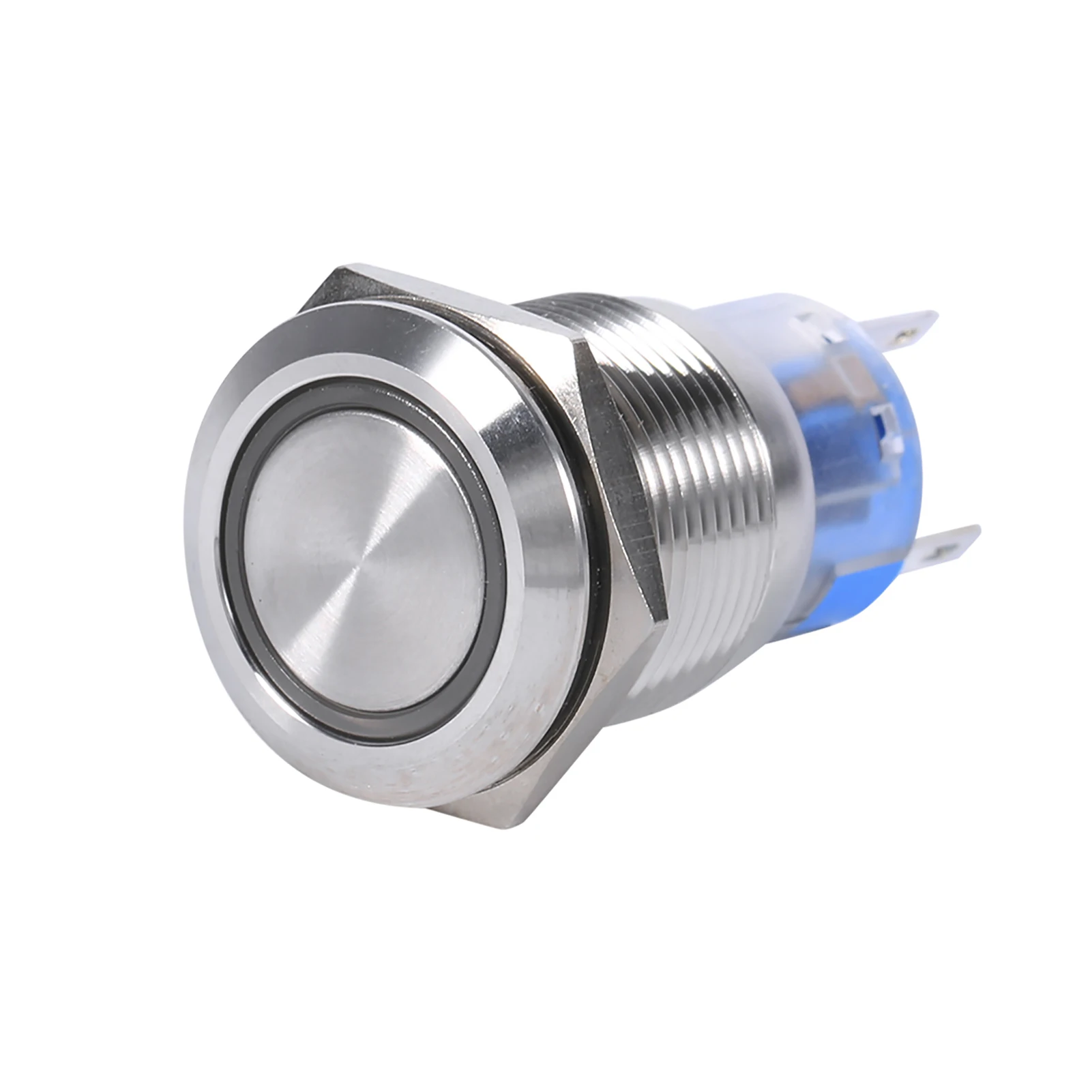 19mm 12‑24V LED Waterproof Stainless Selflocking Latching Push Button Switch On Off  Button Switch Self locking Switch