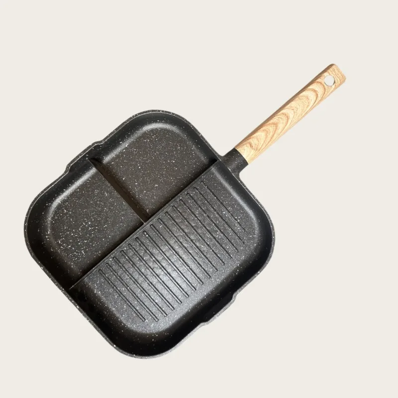 

3 Hole Egg Frying Pan Breakfast Egg Burger Pan Household Non Stick Pan Steak Egg Cooker Kitchen Barbecue Tool