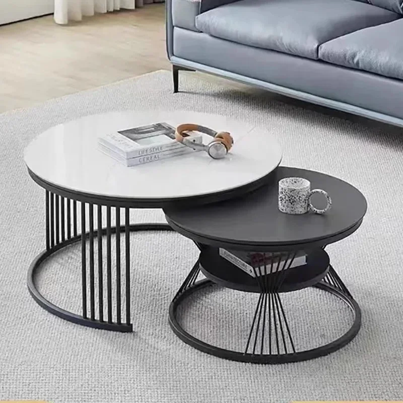 

Nordic Elegant Coffee Tables Living Room Black Unique Classiccoffee Tables Round Cute Muebles Para El Hogar Home Furniture