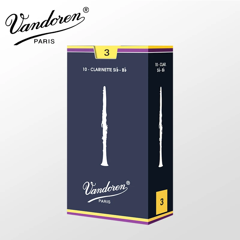French Imported Vandoren Curved Reeds Blue Box V12 Gray Box V21 Bb Clarinet Clarinet Reeds Size 2.0 2.5 3.0 3.5 Beginner Reeds