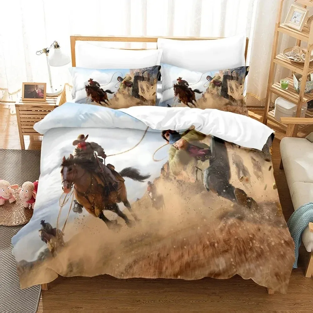 

Game Red Dead Redemption Bedding Set 3D Printed Suitable for Bedroom Duvet Cover Set With Pillowcases Kids Home Textile