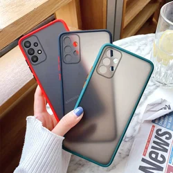 Translucent Matte Phone Case For Samsung A23 A12 A42 A32 A52 A72 A53 A11 A21S A31 A52 A51 A71 5G Galaxy Note 20 S20 FE S21 Cover