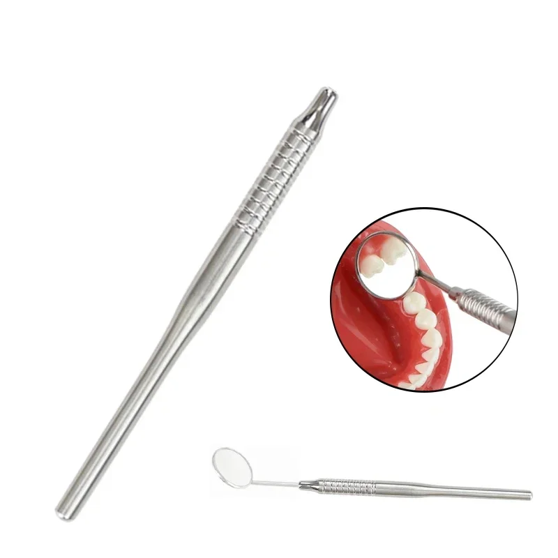 

Dental Mirror Handle 16Cm Stainless Steel Multifunction Oral Hygiene Care Tool Teeth Whitening Clean Inspection Mouth Mirror